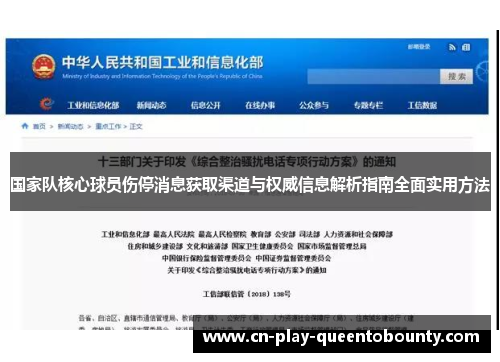 国家队核心球员伤停消息获取渠道与权威信息解析指南全面实用方法 国家队核心球员伤停消息获取渠道与权威信息解析指南全面实用方法